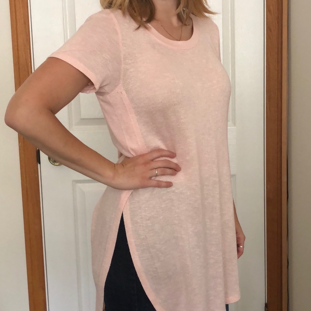 Mossimo Blush Pink Short Sleeve Shirt